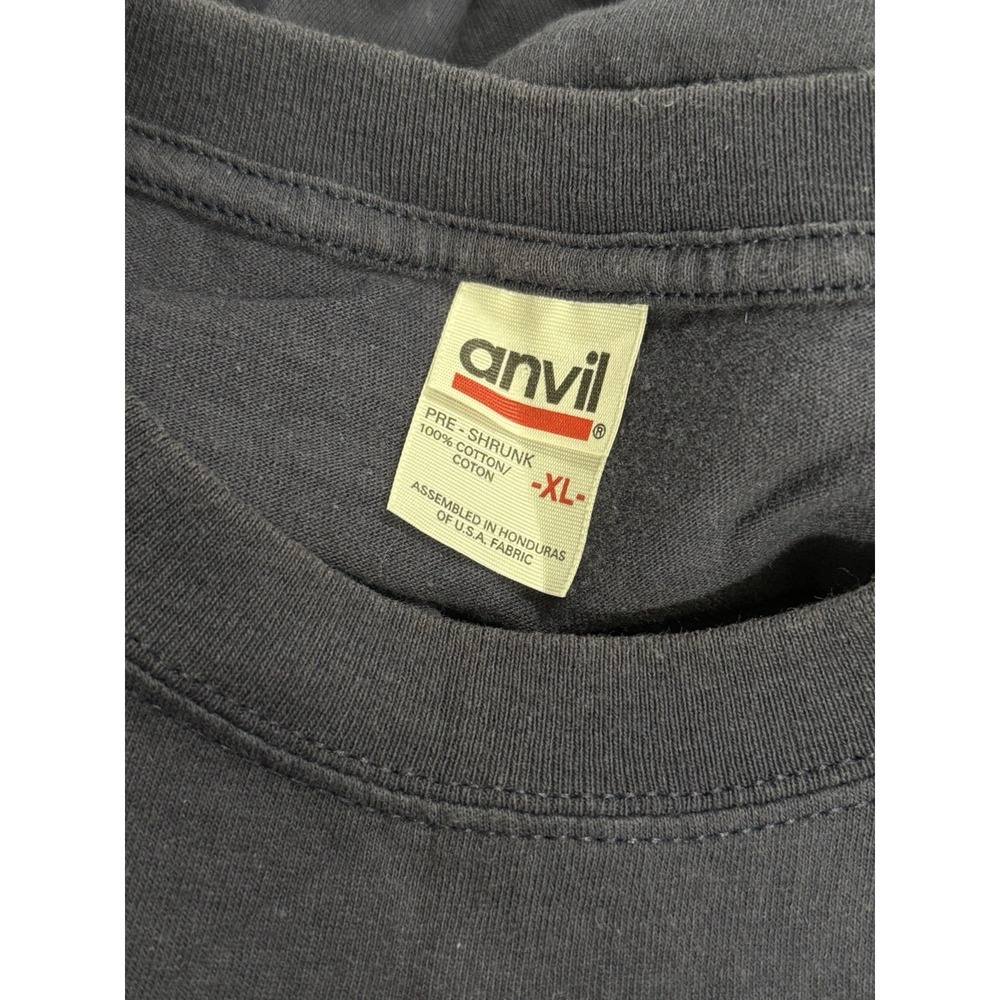 Anvil Apparel T Shirt XL Blue‎ Short Sleeve Crew Neck America Patriotic Cotton - Picture 9 of 12